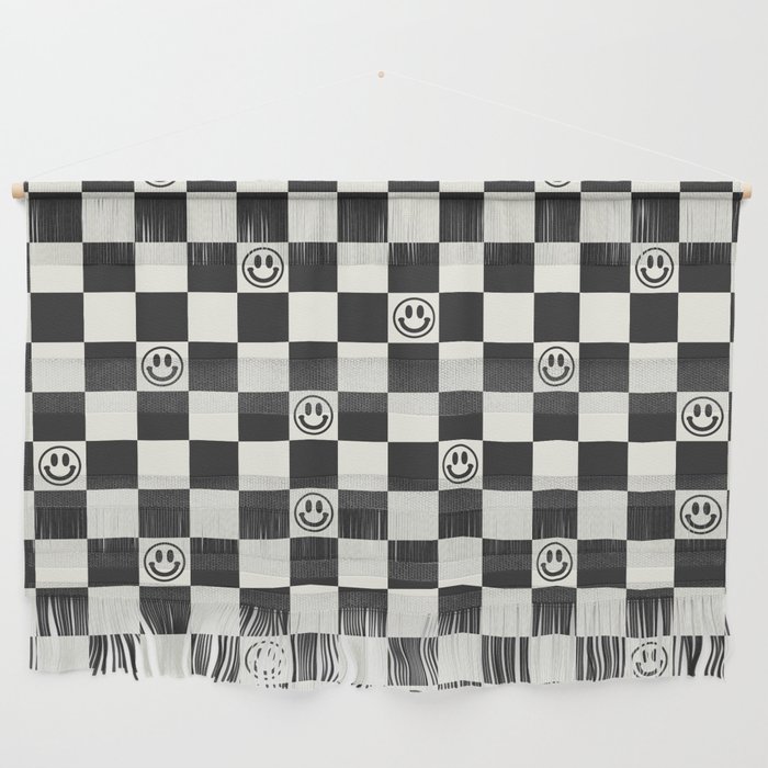 Smiley Face & Checkerboard  Wall Hanging