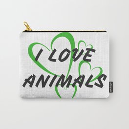 I love animals | Amo a los animales Carry-All Pouch