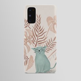 Tropical Happy Cat Android Case