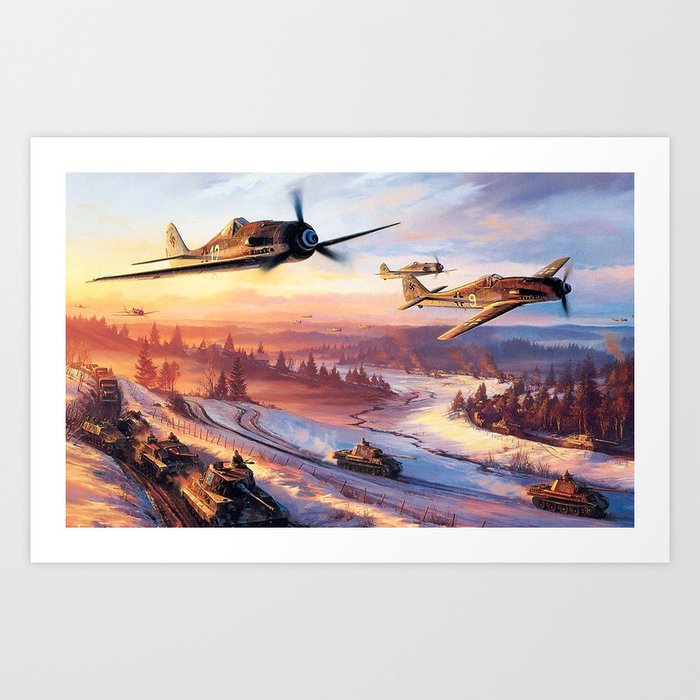 Focke Wulf Ta 152 Fw 190 Art Print By Aircraft Lover Society6