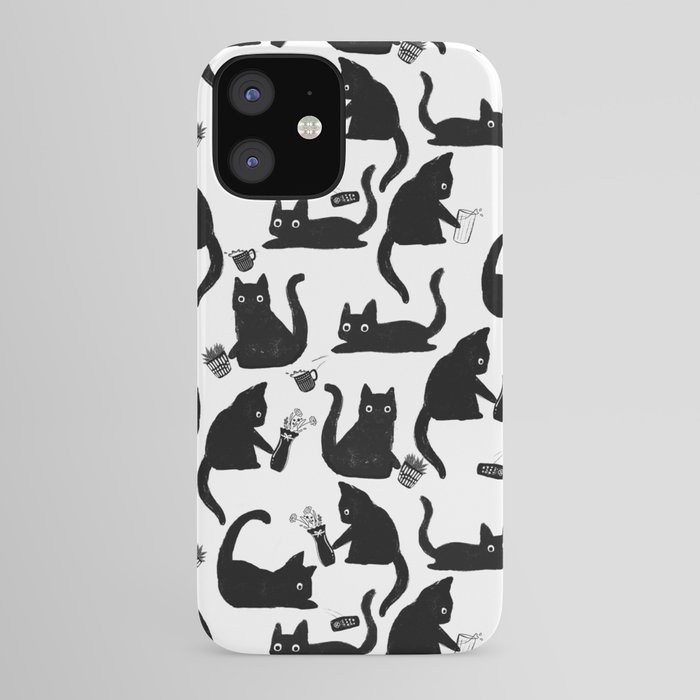 Bad Cats Knocking Stuff Over iPhone Case