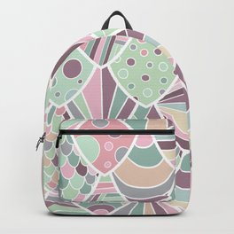 Colorful abstract geometric pattern Backpack