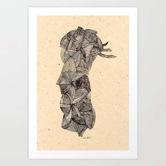 - old pen for souvenirs - Art Print