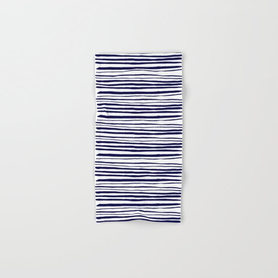 Blue- White- Stripe - Stripes - Marine - Maritime - Navy - Sea - Beach - Summer - Sailor 3 Hand & Bath Towel