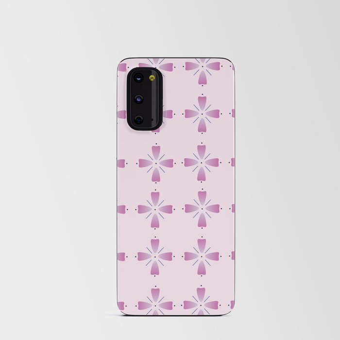 Pink Floral Pattern Android Card Case