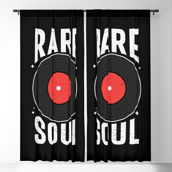 Rare Soul Retro Vinyl Record Blackout Curtain