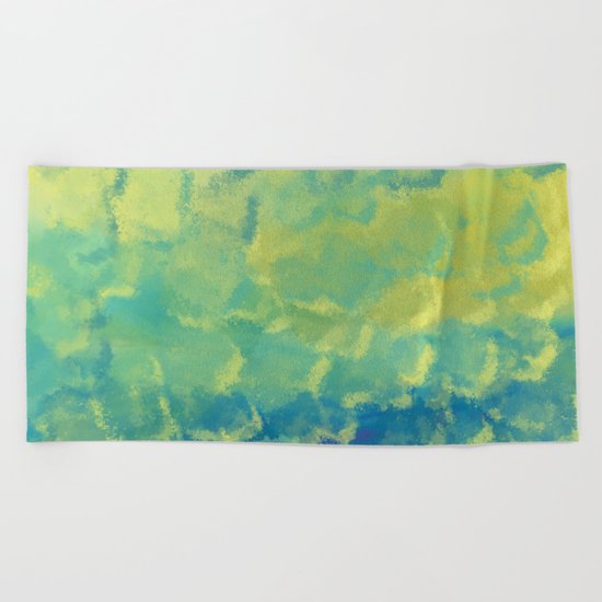 Watercolor Splash #1 #art #society6 Beach Towel