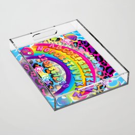 1997 Neon Rainbow Spirit Board Acrylic Tray