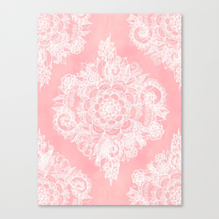 Marshmallow Lace Canvas Print