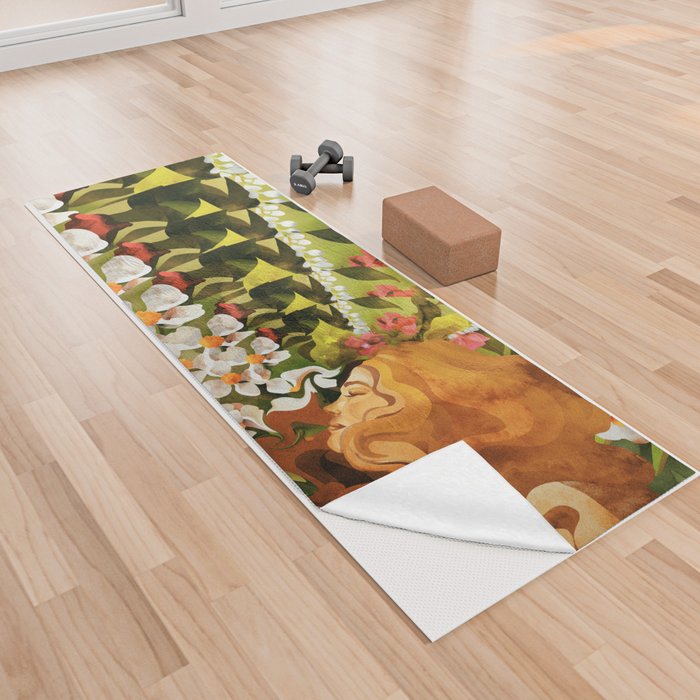 The waltz of flowers Yoga Towel