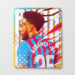 AUBAMEYANG ILLUSTRATION  Metal Print