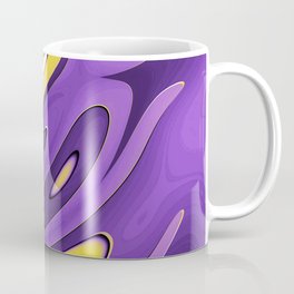 Nonbinary Pride Abstract Curved Colors and Shapes Coffee Mug