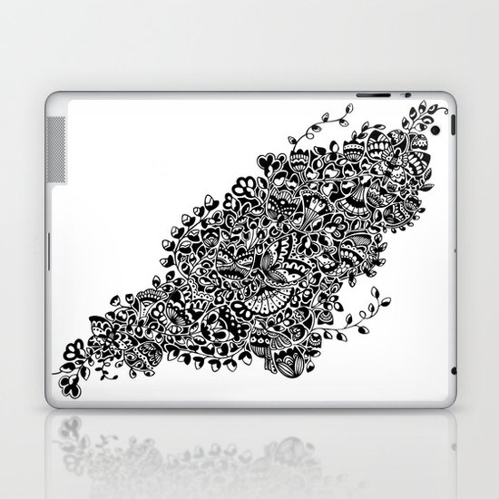 Butterflies in the Flowers Laptop & iPad Skin
