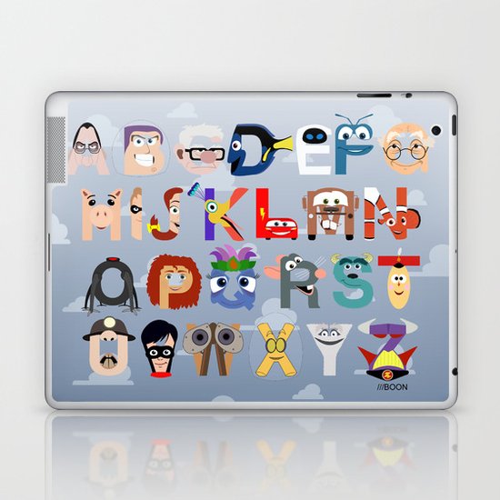 P is for Pixar (Pixar Alphabet) Laptop & iPad Skin