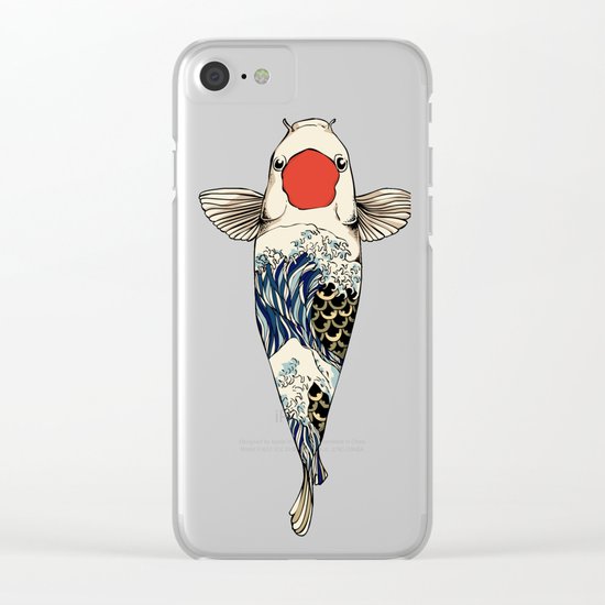 The Great Wave Of Koi Clear iPhone Case