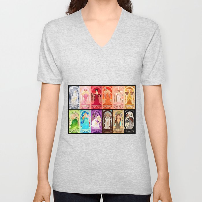 Zodiac Collection V Neck T Shirt