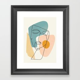 Abstract Face 25 Framed Art Print