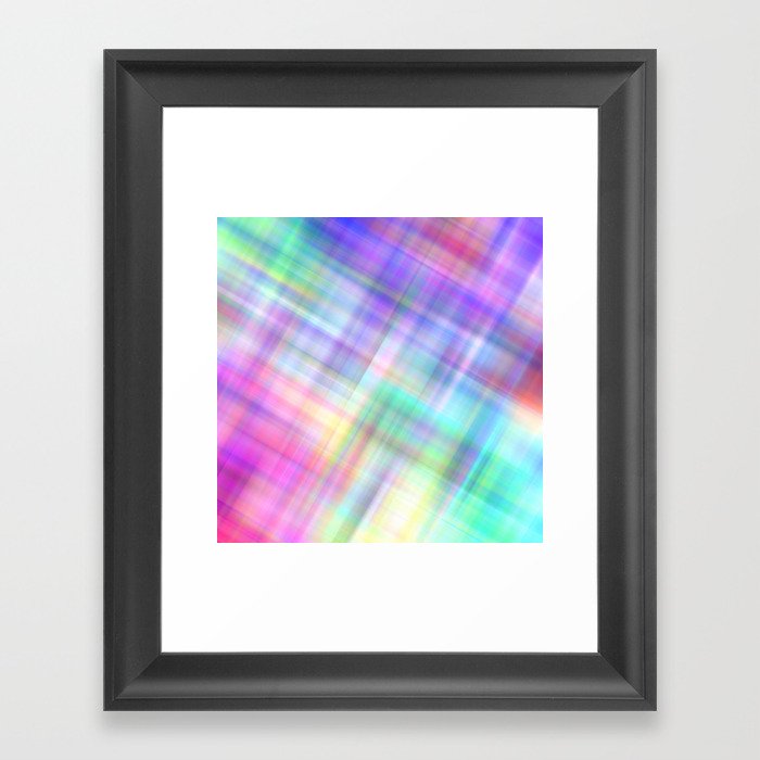 Rainbow Stripes Framed Art Print