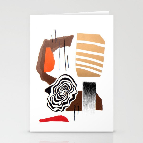 abstract collage Stationery Cards