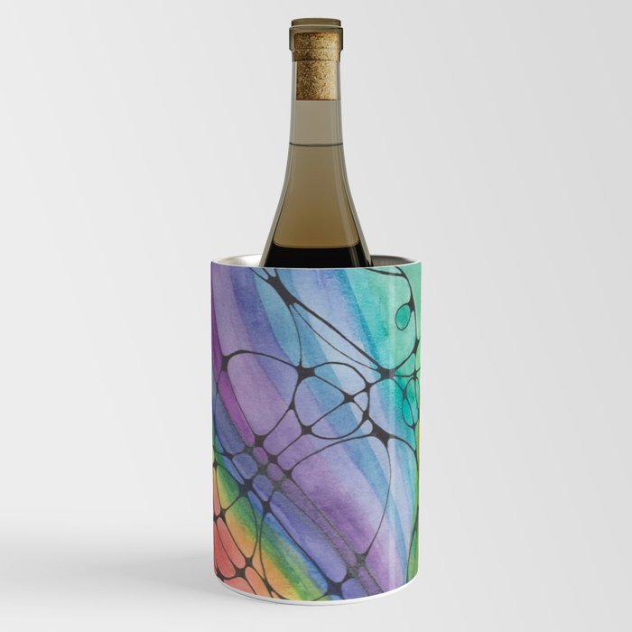 Neurographic Rainbow Flow Wine Chiller