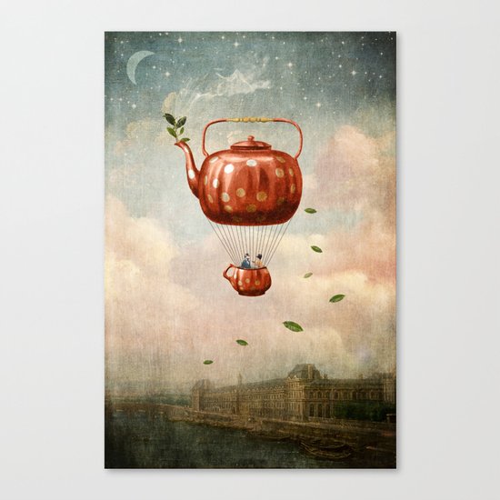 Tea for Two at Dusk Canvas Print