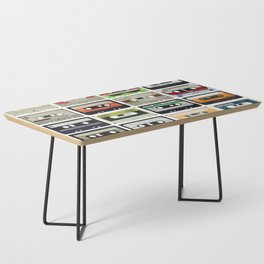 Audio Cassettes Tape Coffee Table