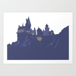 Potter Castle Hogwart Magic Wizards And Witches World Art Print