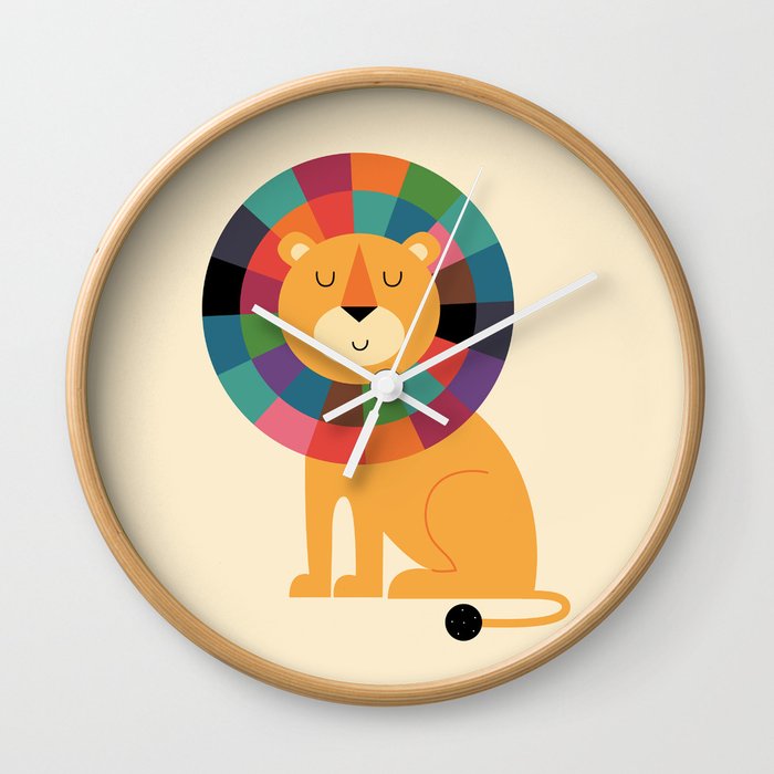 Mr. Confidence Wall Clock by andywestface | Society6