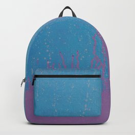 evaporate Backpack | Purple, Pattern, Aerosol, Acrylic, Oil, Painting, Pop Art, Abstract, Ble, Street Art 