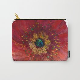 Red Poppy Carry-All Pouch