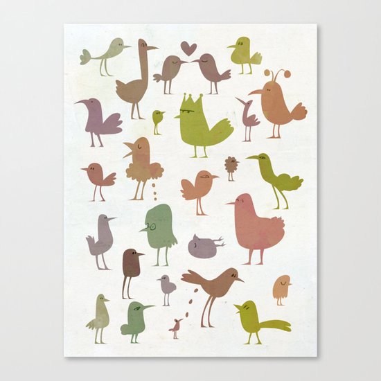 Birdies Canvas Print