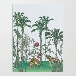 Chinoiserie Tropics Poster