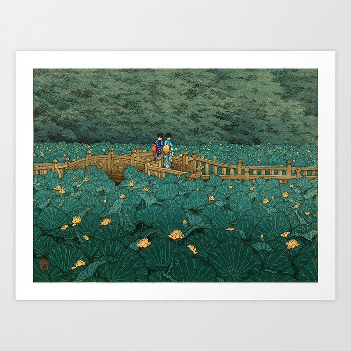 Vintage Japanese Woodblock Print Kawase Hasui Japanese