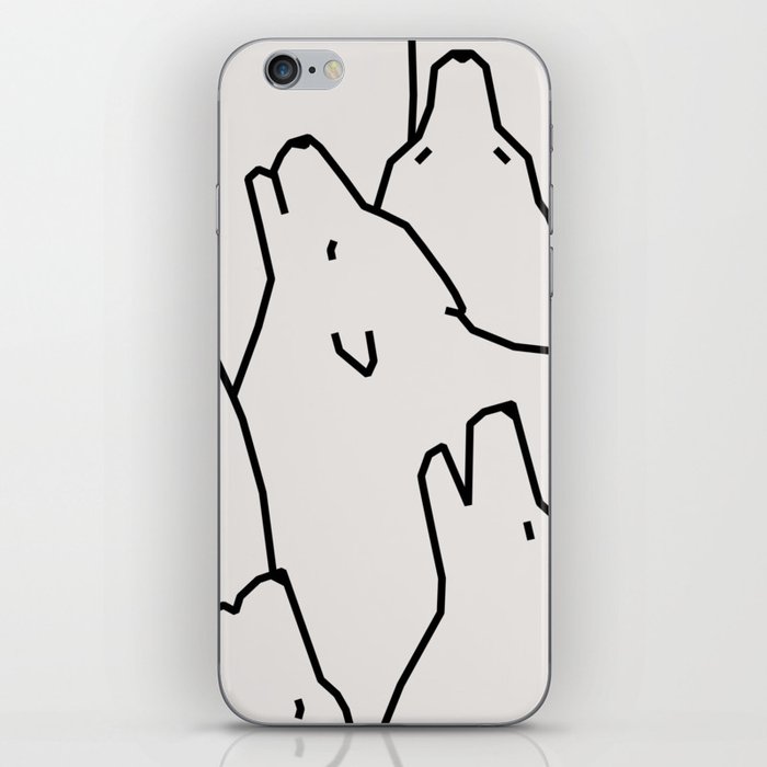 Howling mountains (light version) iPhone Skin