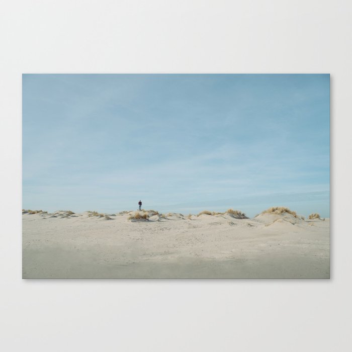 Stillness in Nature | Standing in the dunes of the Netherlands | Coastal scene Art Print Canvas Print