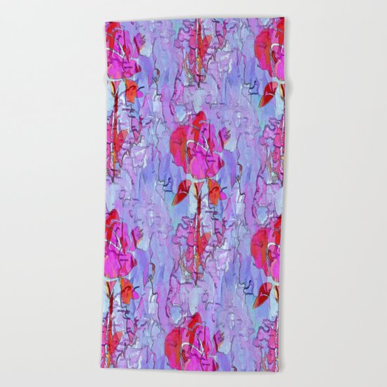 Regal Rose Beach Towel