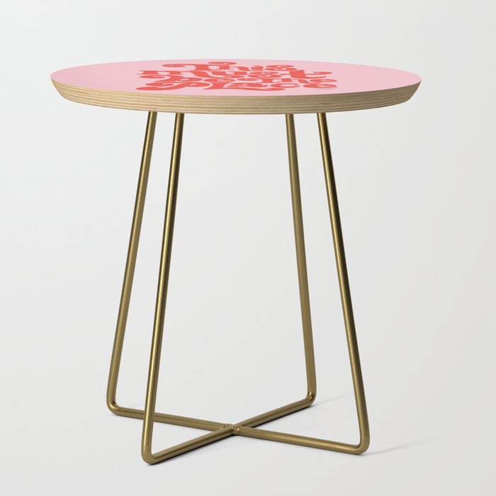 This Must Be The Place (Pink/Red Palette) Side Table