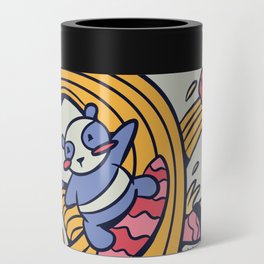 Ramen Panda Surfer Can Cooler