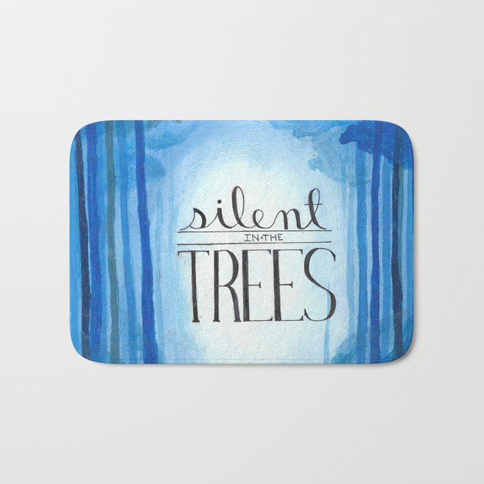Silent in the Trees Bath Mat