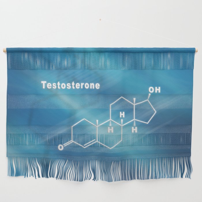 Testosterone Hormone Structural chemical formula Wall Hanging