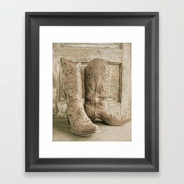 Cowgirl Chic Framed Art Print