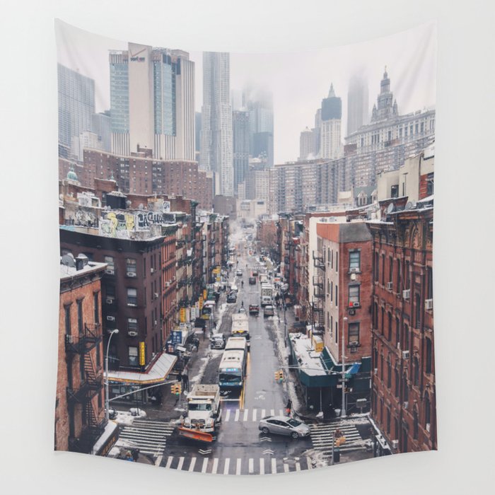 NYC Winter Wall Tapestry