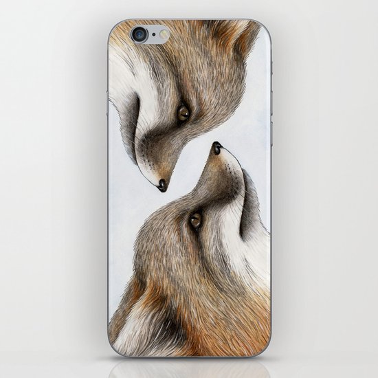 Grey Fox iPhone & iPod Skin
