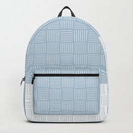 Classic pattern light blue and white - part1 #eclecticart Backpack