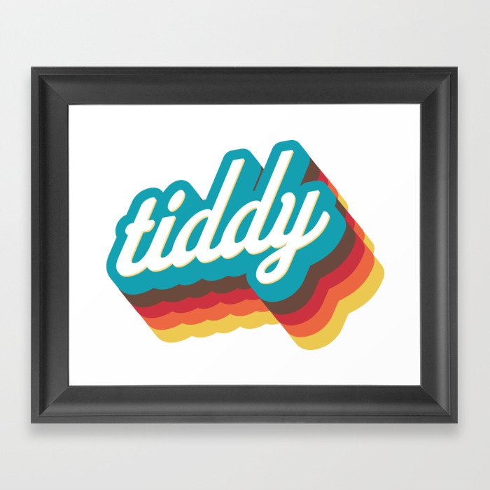 retro tiddy Framed Art Print