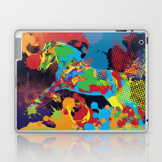 Horse and colors Laptop & iPad Skin