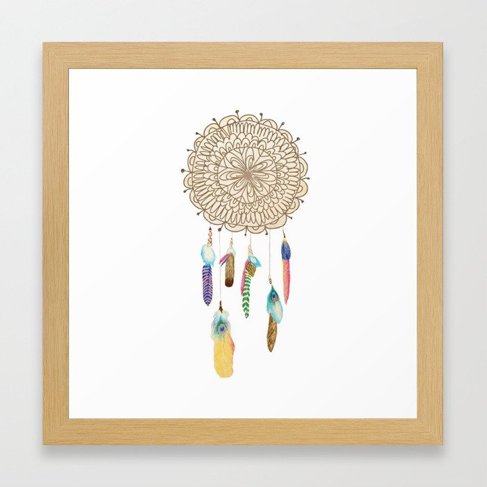 Dream Catcher Framed Art Print By Hannahtheurer Society6