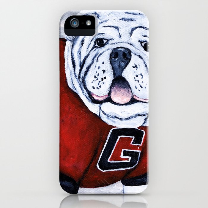 georgia bulldog uga x college mascot iphone case