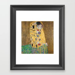 Gustav Klimt The Kiss Framed Art Print