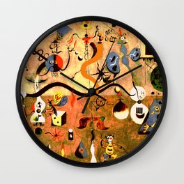 Carnival Of Harlequin Wall Clock